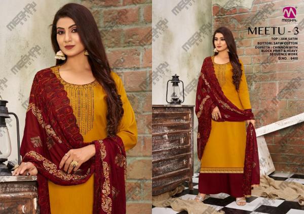 Meghali Meetu 3 Designer Satin Salwar